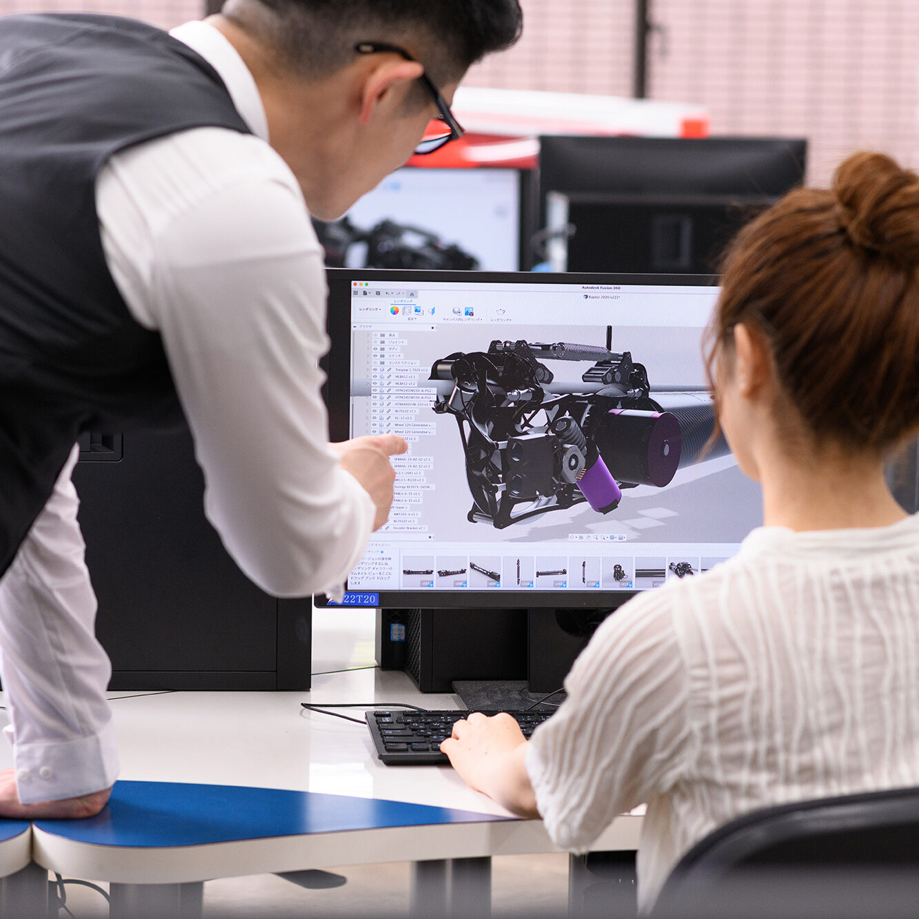 Fusion 360 students at the Nihon Kogakuin College of Hachioji in Tokyo, Japan.